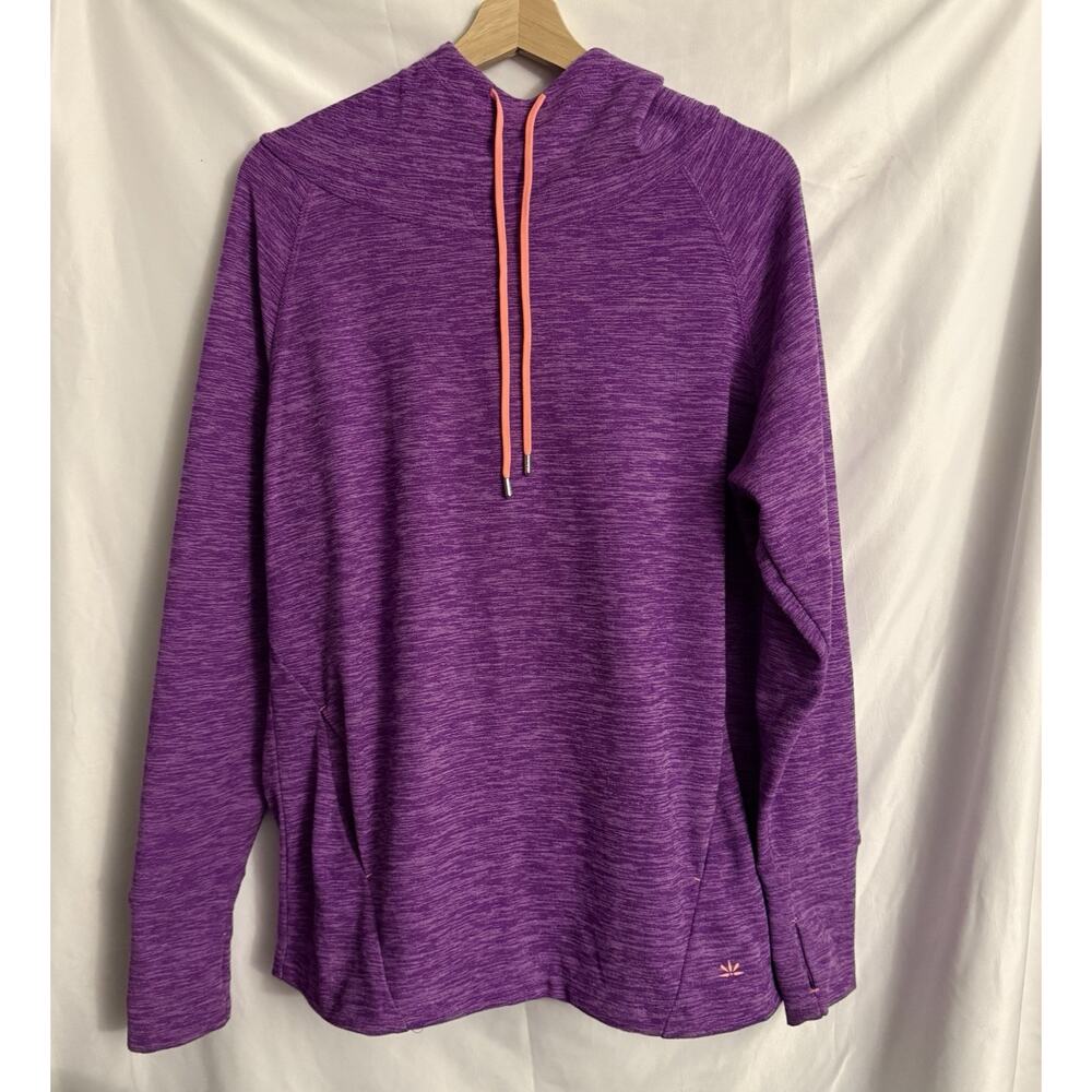 Lukka Womens Pullover Hoodie Activewear Purple Size M Athleisure Dance Yoga Gym